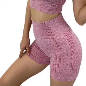 Women's Seamless High Waisted Heather Color Shorts